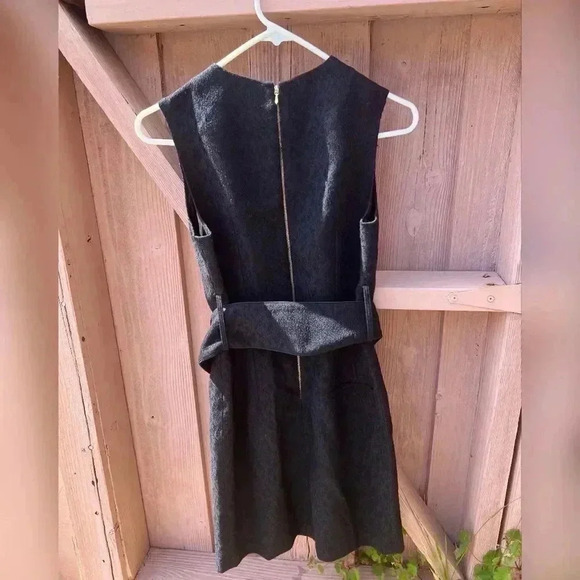 Golden Goose Black A Line Dress With Belt - Picture 5 of 7